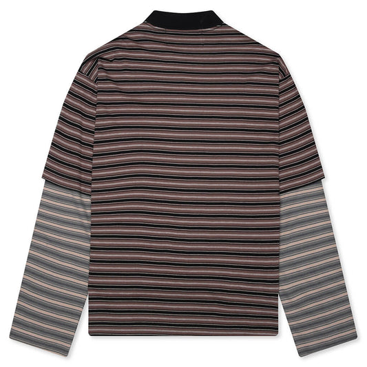 Skeleton Stripe Long Sleeve Tee - Stripe