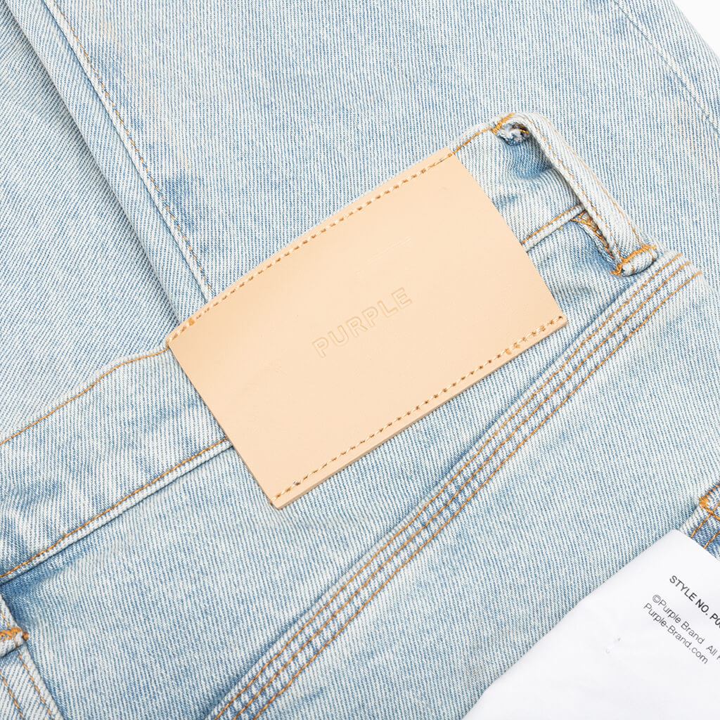 Skinny Fade Distressed Jeans - Light Indigo