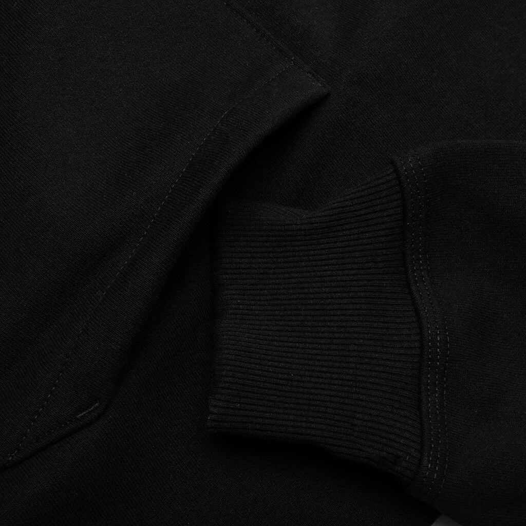 Skull Crest Hoodie - Black