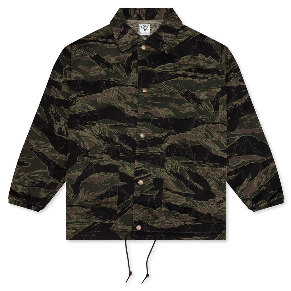 Coach Jacket - Skull Quilting Tiger Camo