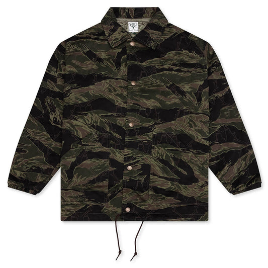 Coach Jacket - Skull Quilting Tiger Camo
