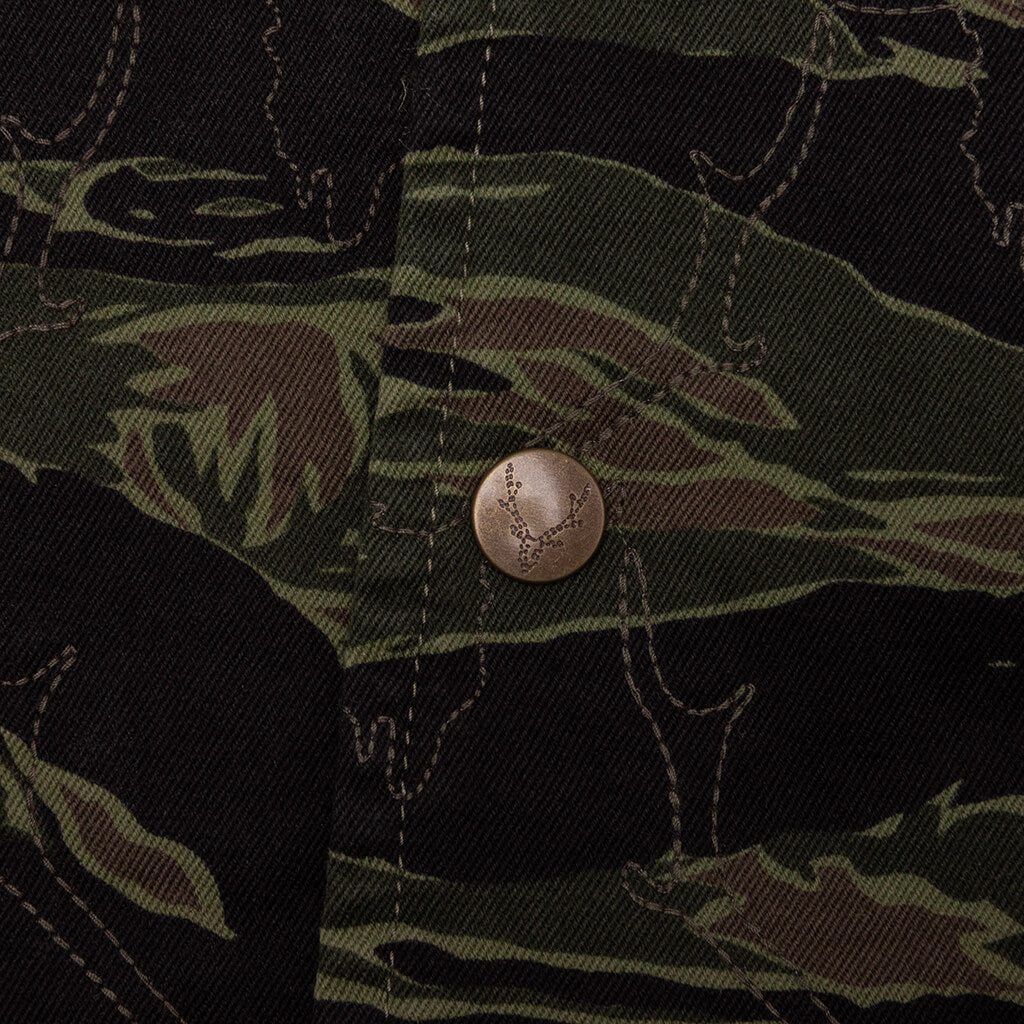 Coach Jacket - Skull Quilting Tiger Camo