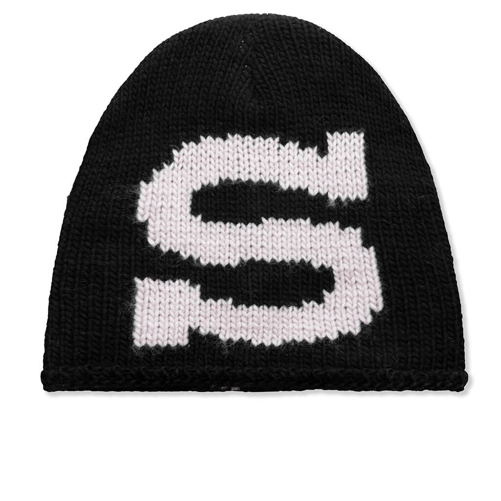 Skullcap Knit Burly S - Black