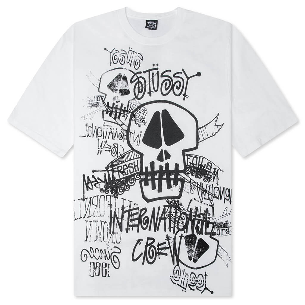 Skulls Pigment Dyed Tee - Natural
