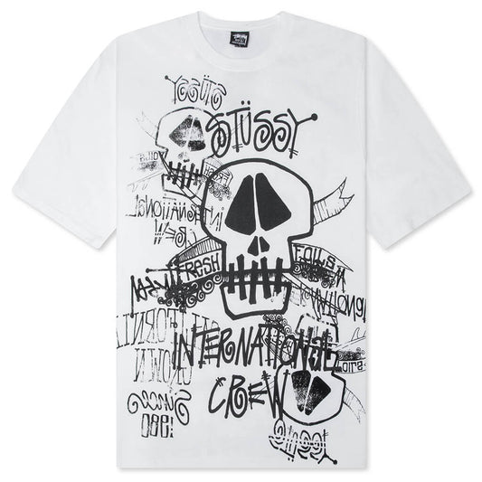 Skulls Pigment Dyed Tee - Natural
