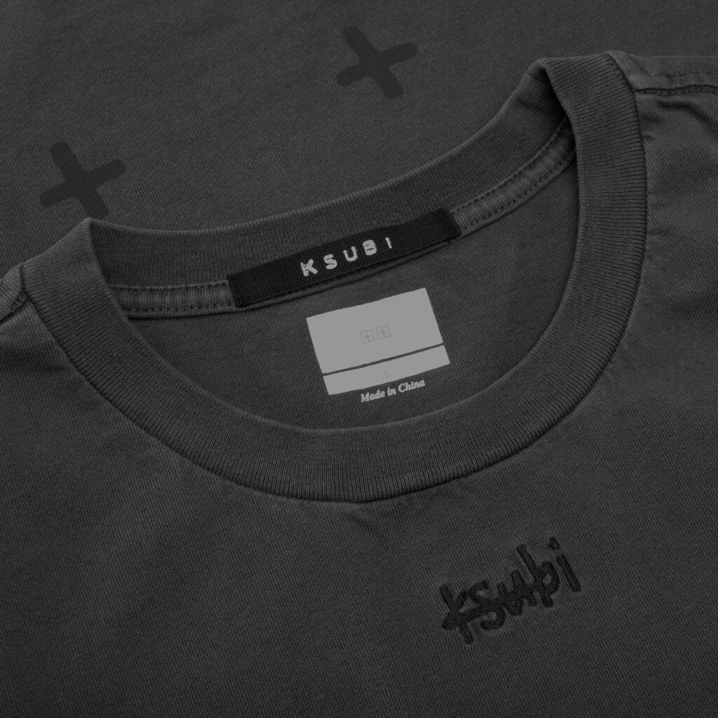 Slash Biggie S/S Tee - Faded Black