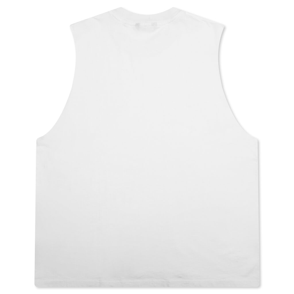 Dean Sleeveless Tee - White