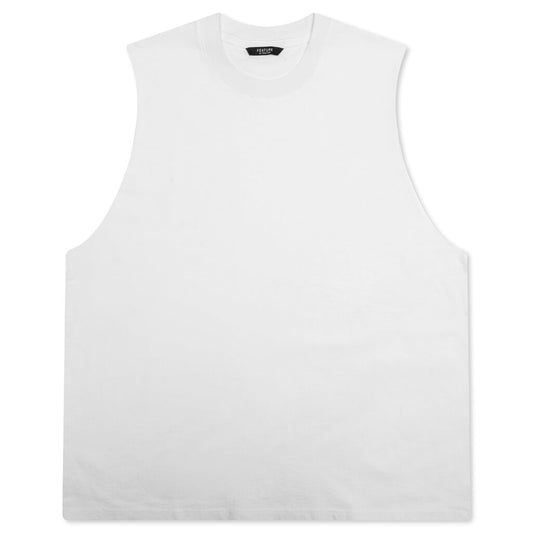 Dean Sleeveless Tee - White