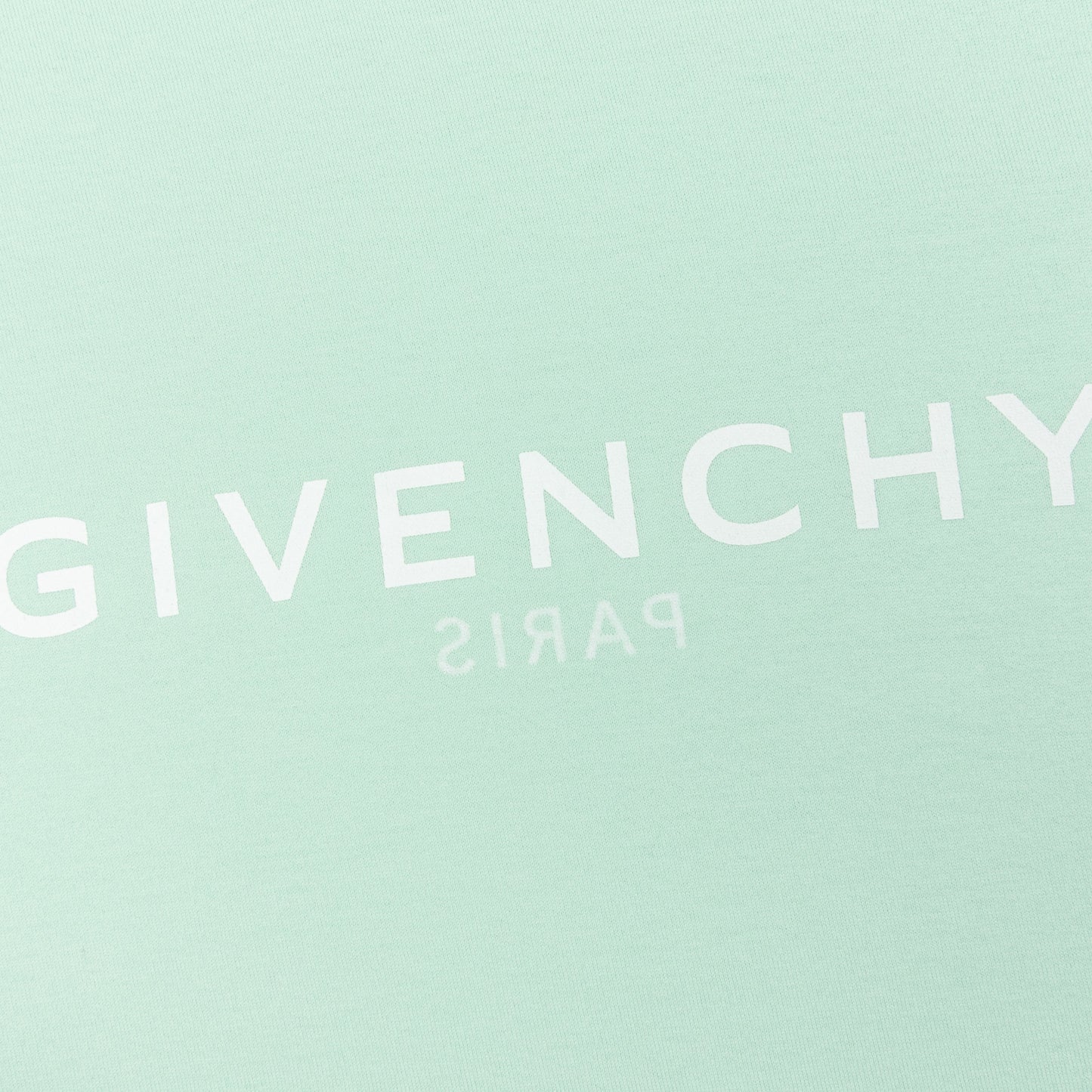 Slim Fit Reverse Print T-Shirt - Aqua Green