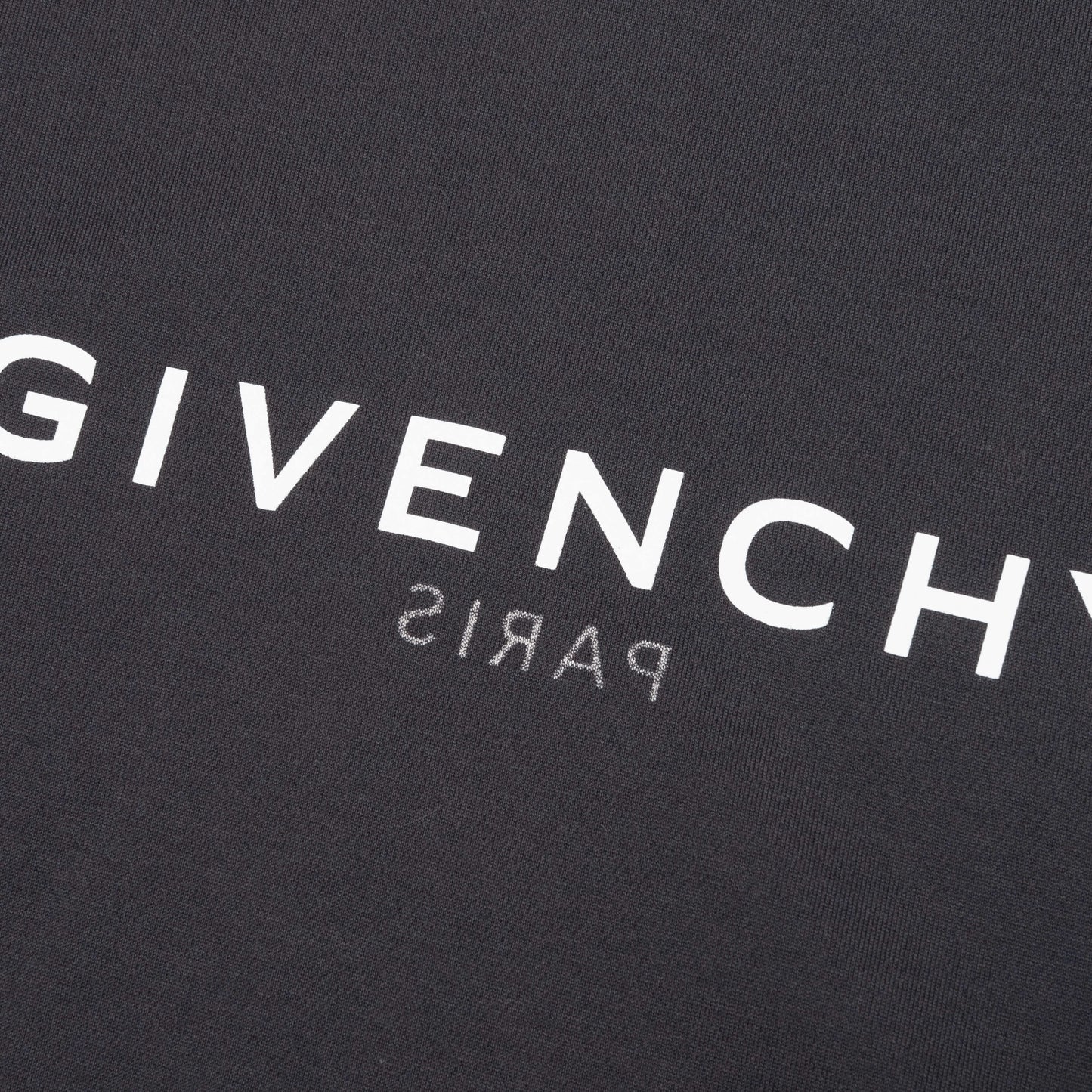 Slim Fit Reverse Print T-Shirt - Charcoal