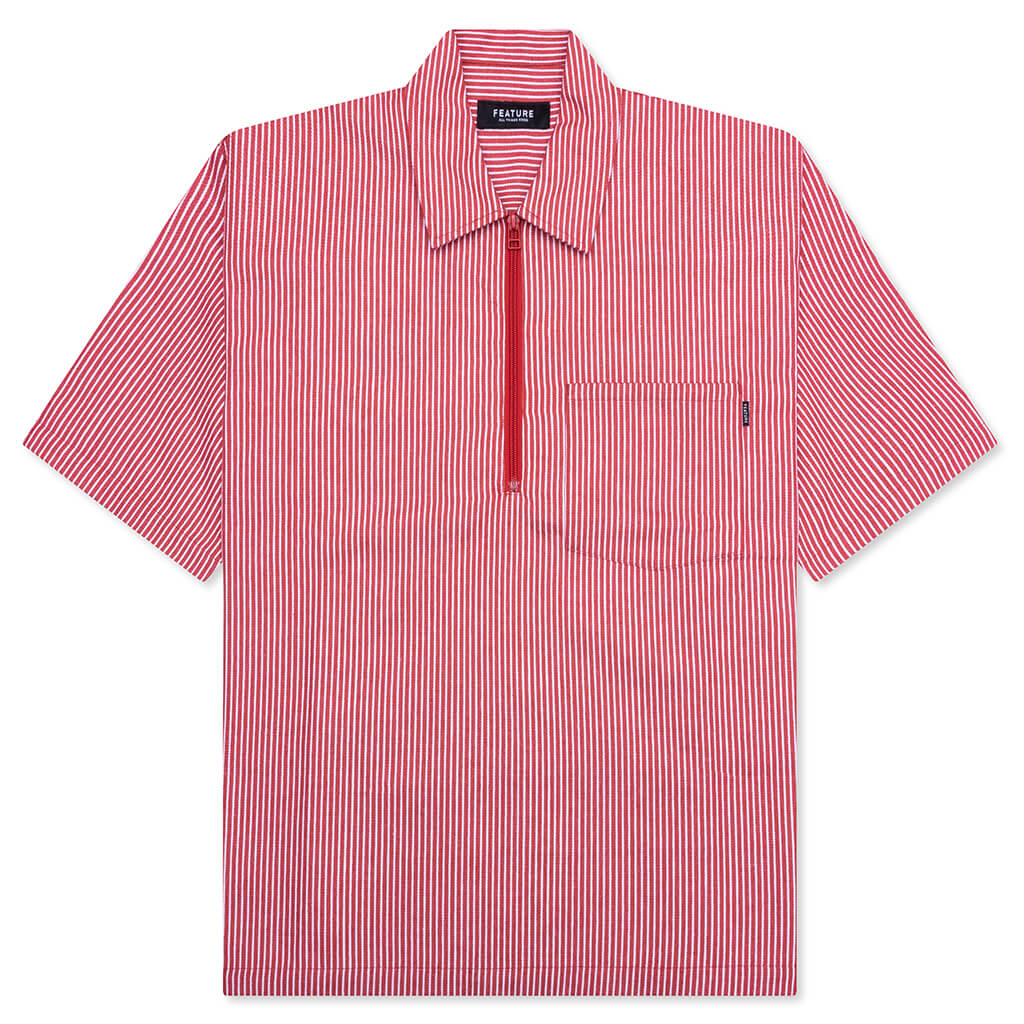 Smith 3/4 Zip Shirt - Red