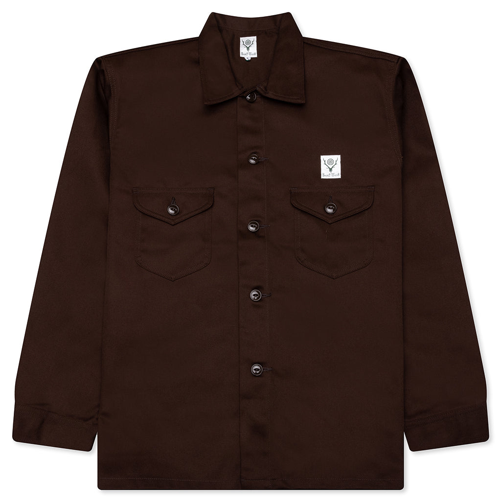 Smokey Twill Shirt - Brown