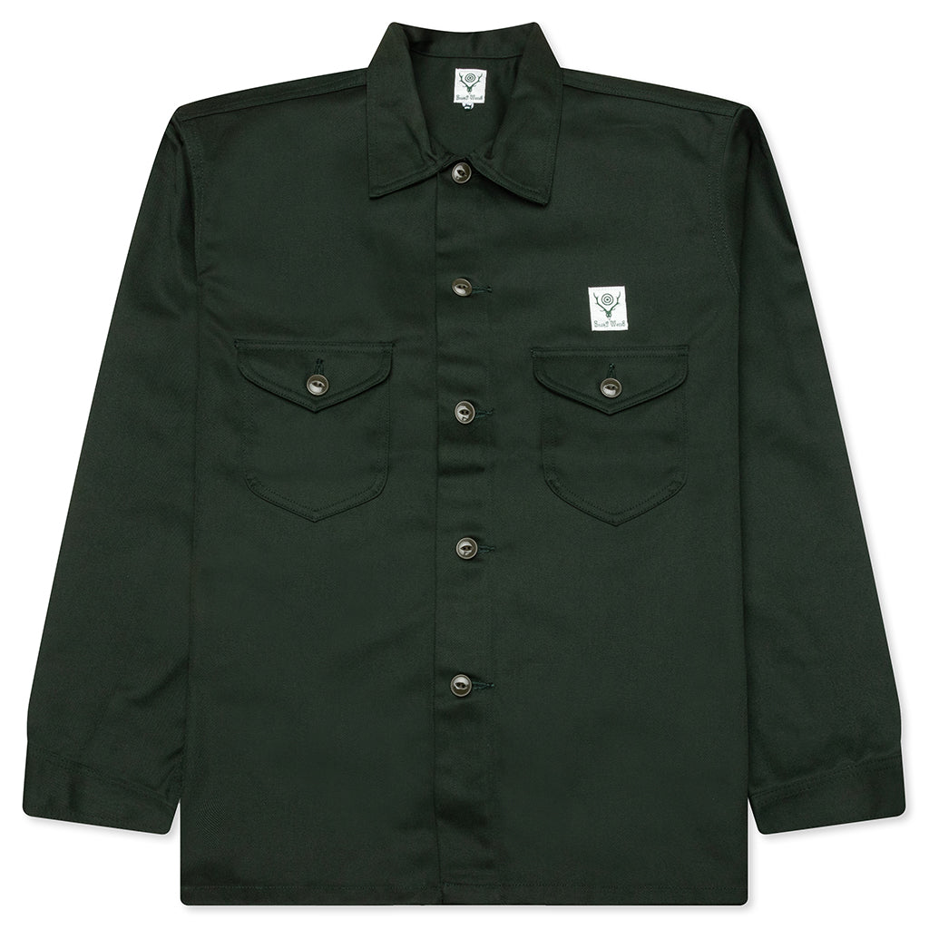 Smokey Twill Shirt - Green