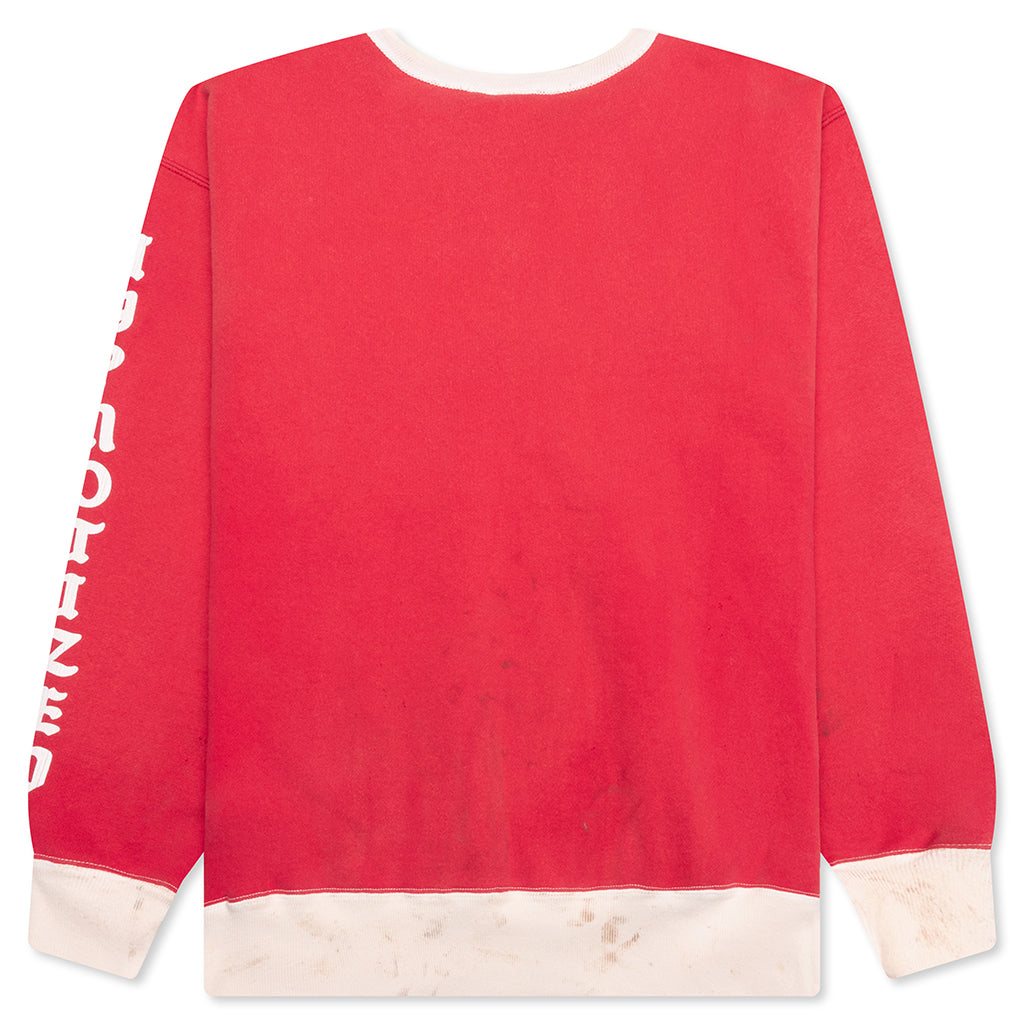 Soft Love Crew Sweater - Red