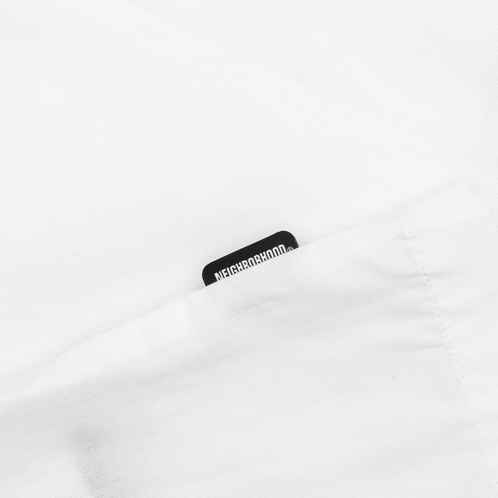 Solid Color Hawaiian S/S Shirt - White
