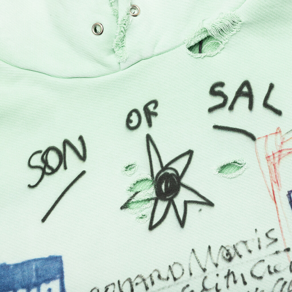 Son of Sal Hooded Sweatshirt - Mint Green