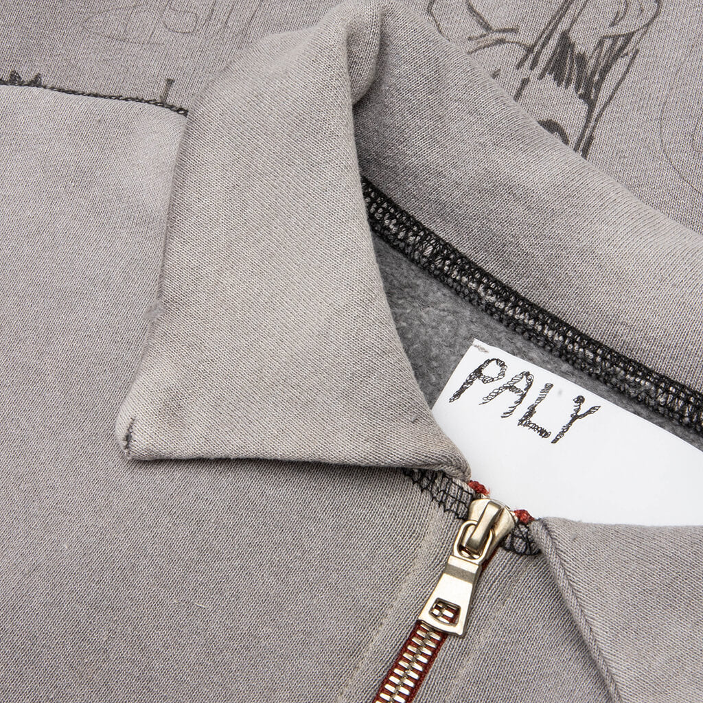 Sorry 'Bout That 1/4 Zip Crewneck - Gray