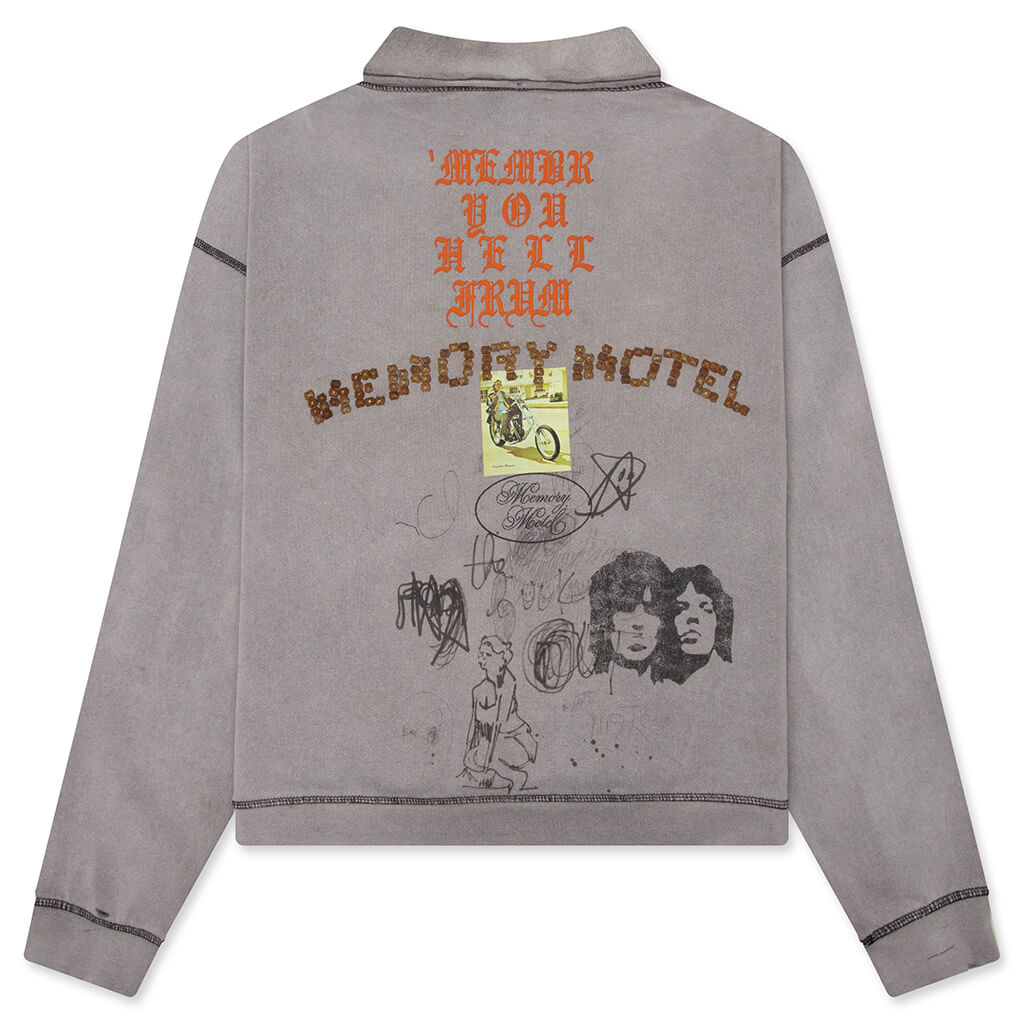 Sorry 'Bout That 1/4 Zip Crewneck - Gray