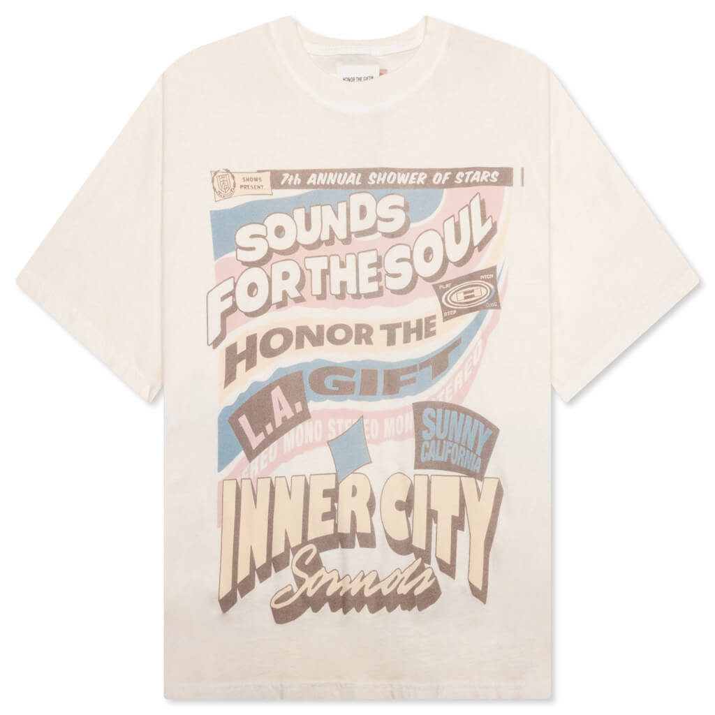 Sounds For The Soul Tee - Cream
