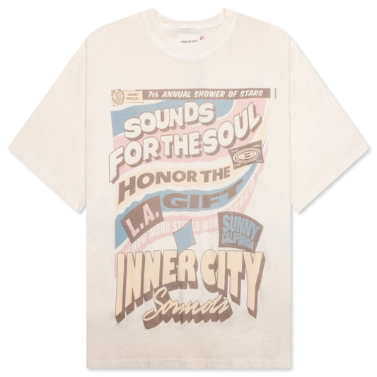 Sounds For The Soul Tee - Cream
