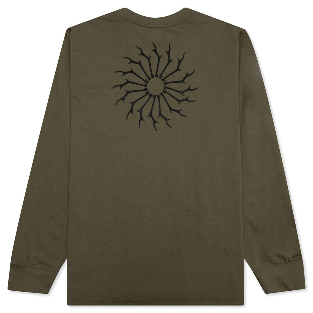 L/S Round Pocket Tee - Olive