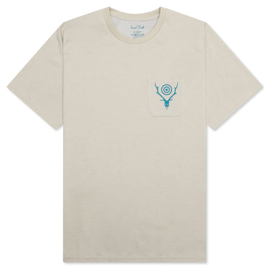 Round Pocket S/S Tee - Grey