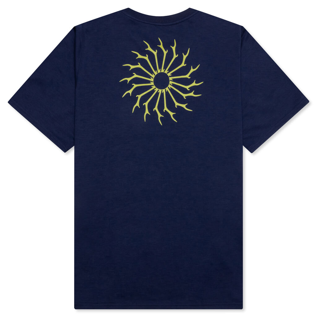 Round Pocket S/S Tee - Navy