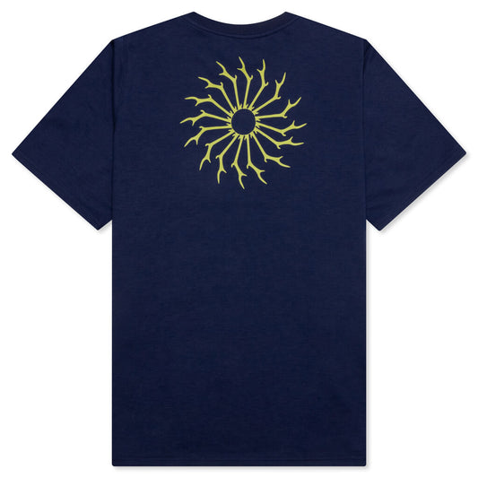 Round Pocket S/S Tee - Navy