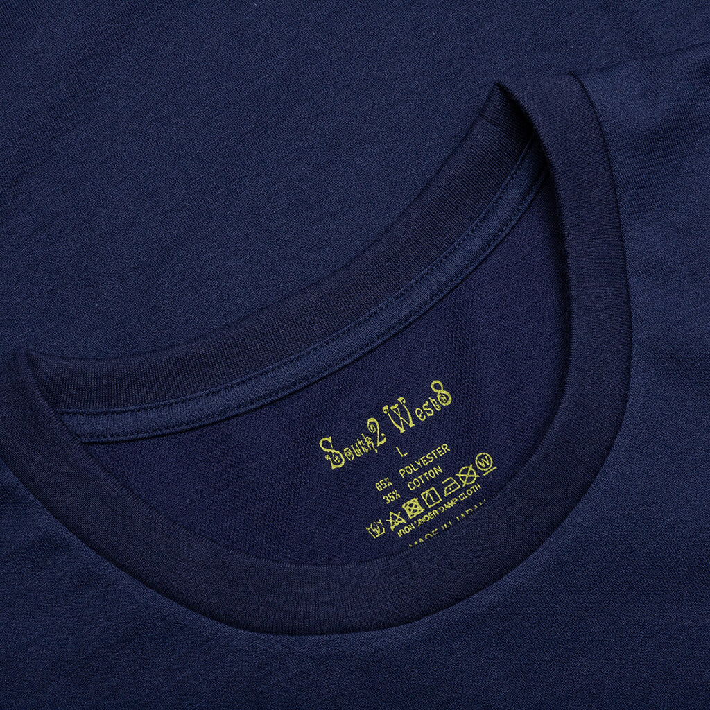 Round Pocket S/S Tee - Navy
