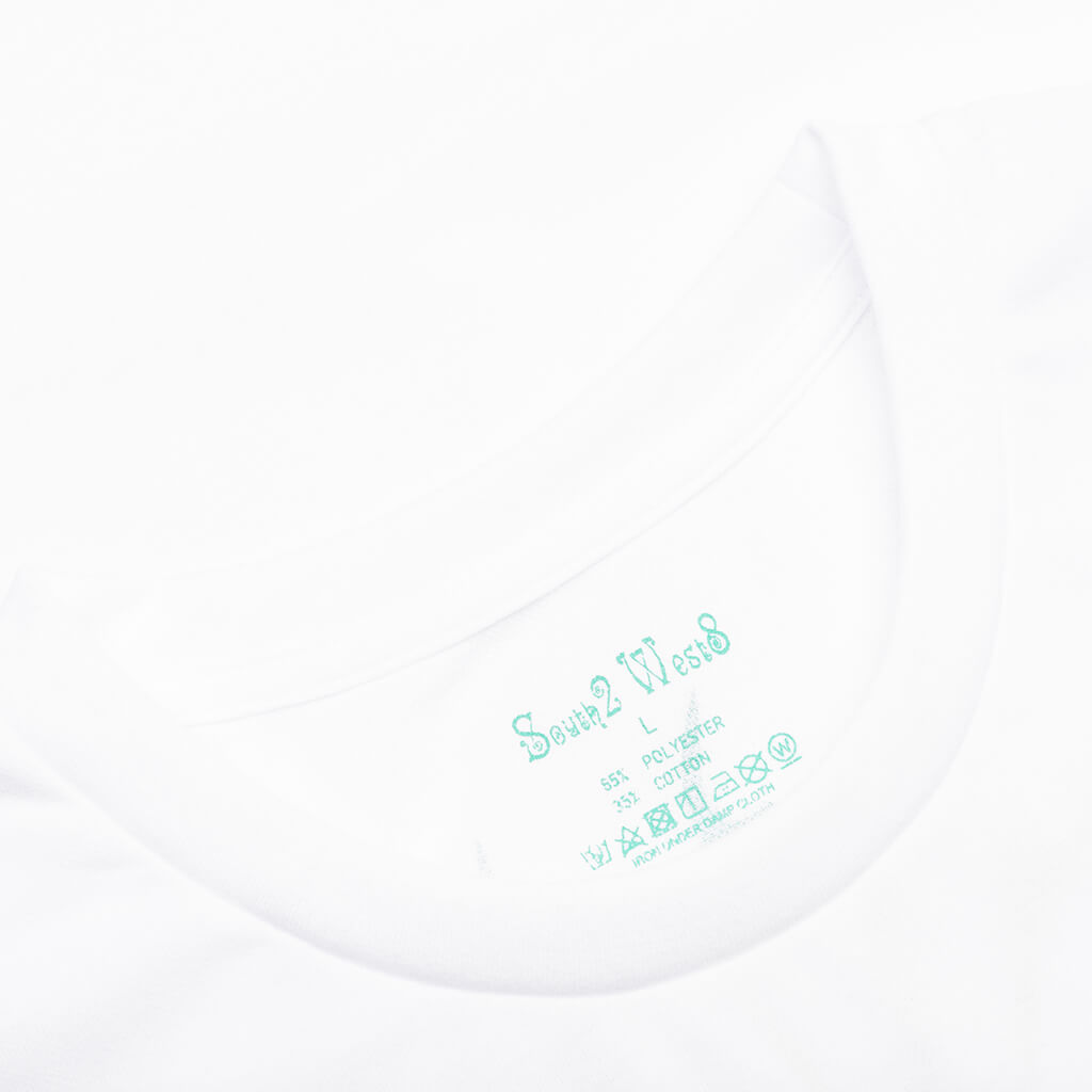 Round Pocket S/S Tee - White