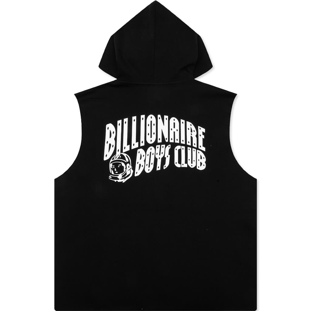 Space Sleeveless Hoodie - Black