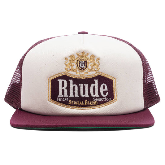 Special-Blend Trucker Hat - Maroon/Off-White