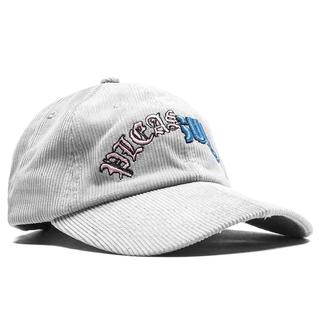 Split Corduroy Cap - Grey
