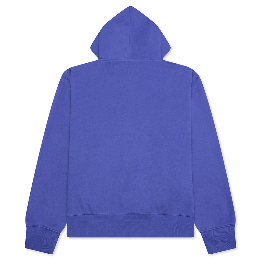 Split Zip Hoodie - Blue