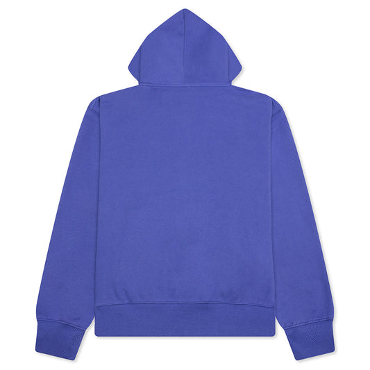 Split Zip Hoodie - Blue