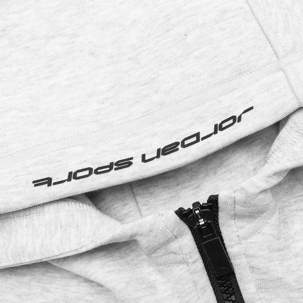 Sport Hoop Fleece Zip Up Jacket - Grey Heather/Black