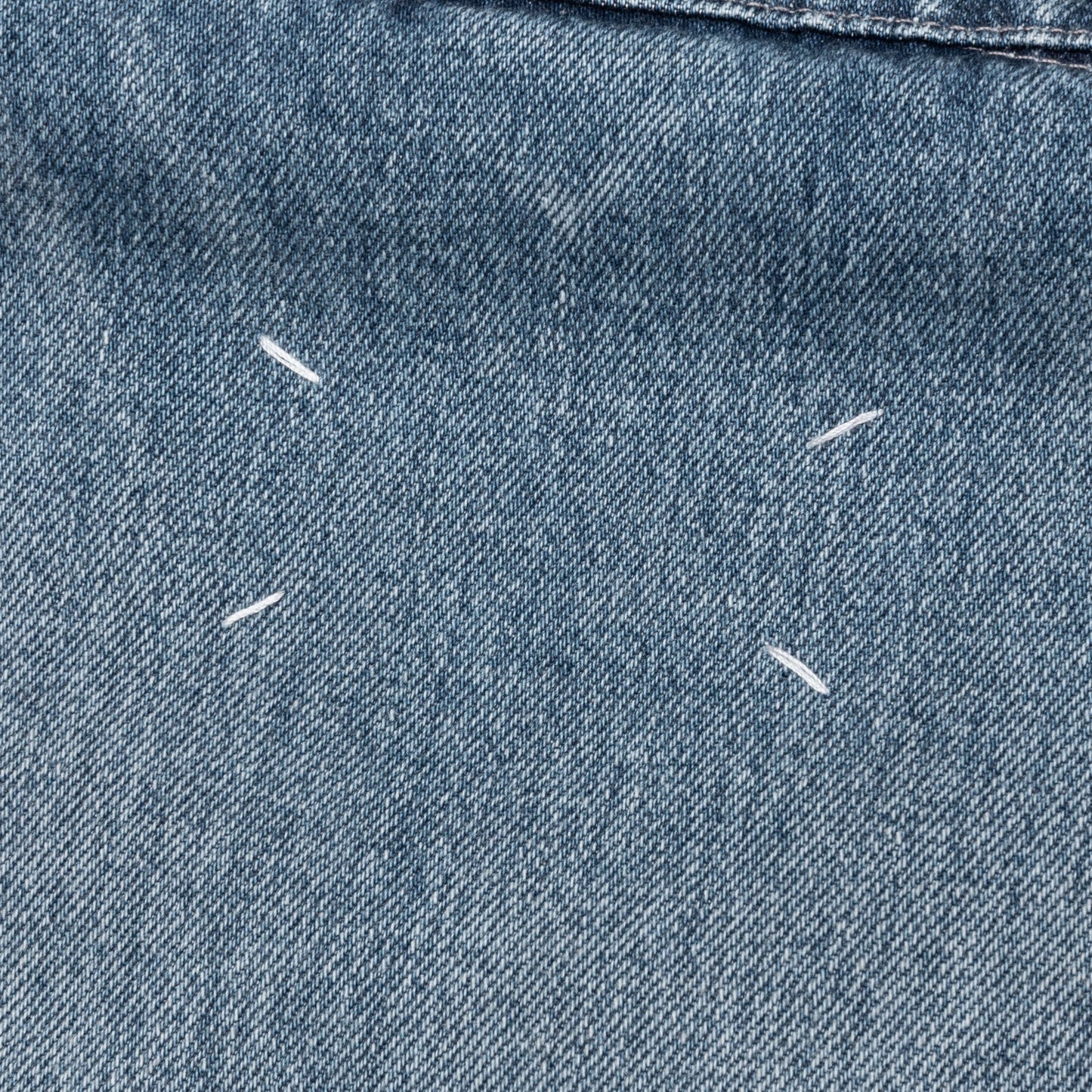 Denim Jacket with Corduroy Collar - Light Blue