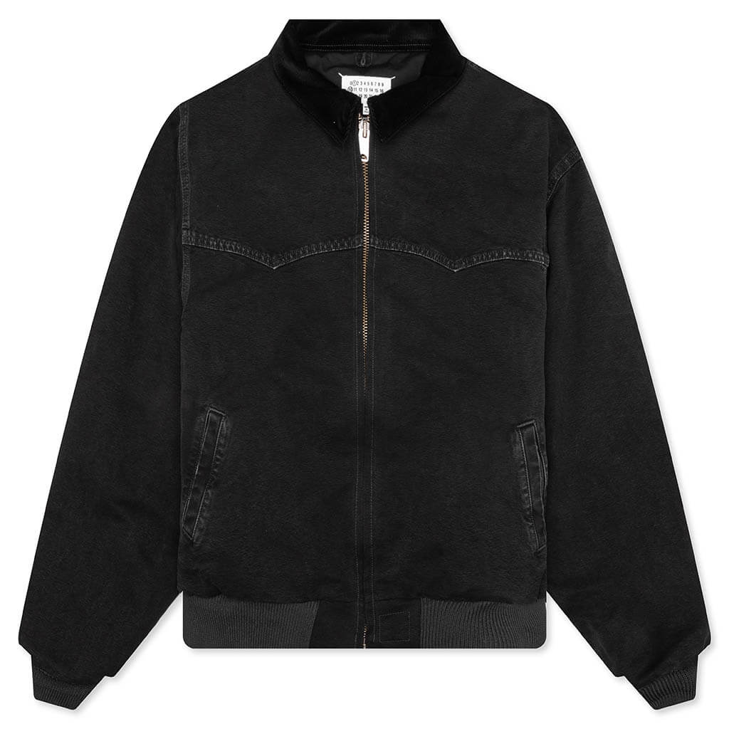 Yoke Caban Jacket - Washed Black