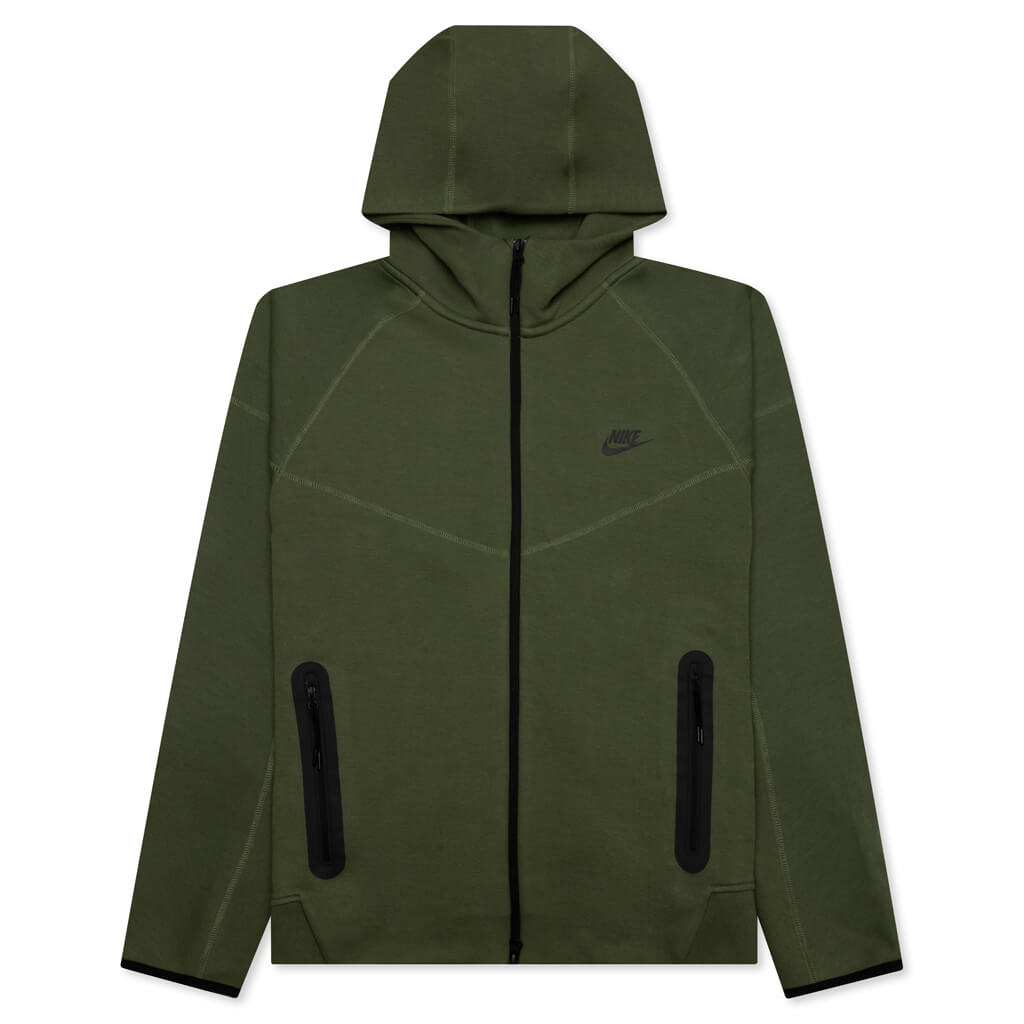 Sportswear Tech Fleece Windrunner Full Zip Hoodie - Medium Olive/Black