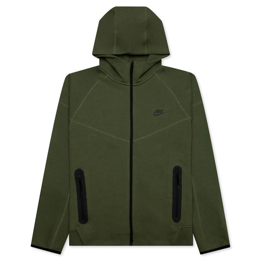 Sportswear Tech Fleece Windrunner Full Zip Hoodie - Medium Olive/Black
