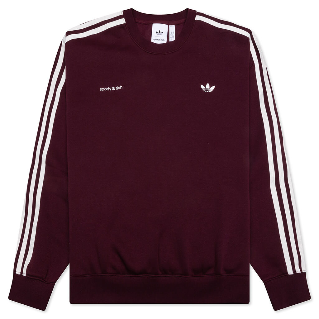 adidas Originals x Sporty & Rich Sweatshirt - Maroon