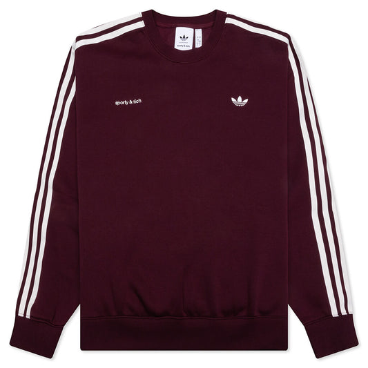 adidas Originals x Sporty & Rich Sweatshirt - Maroon