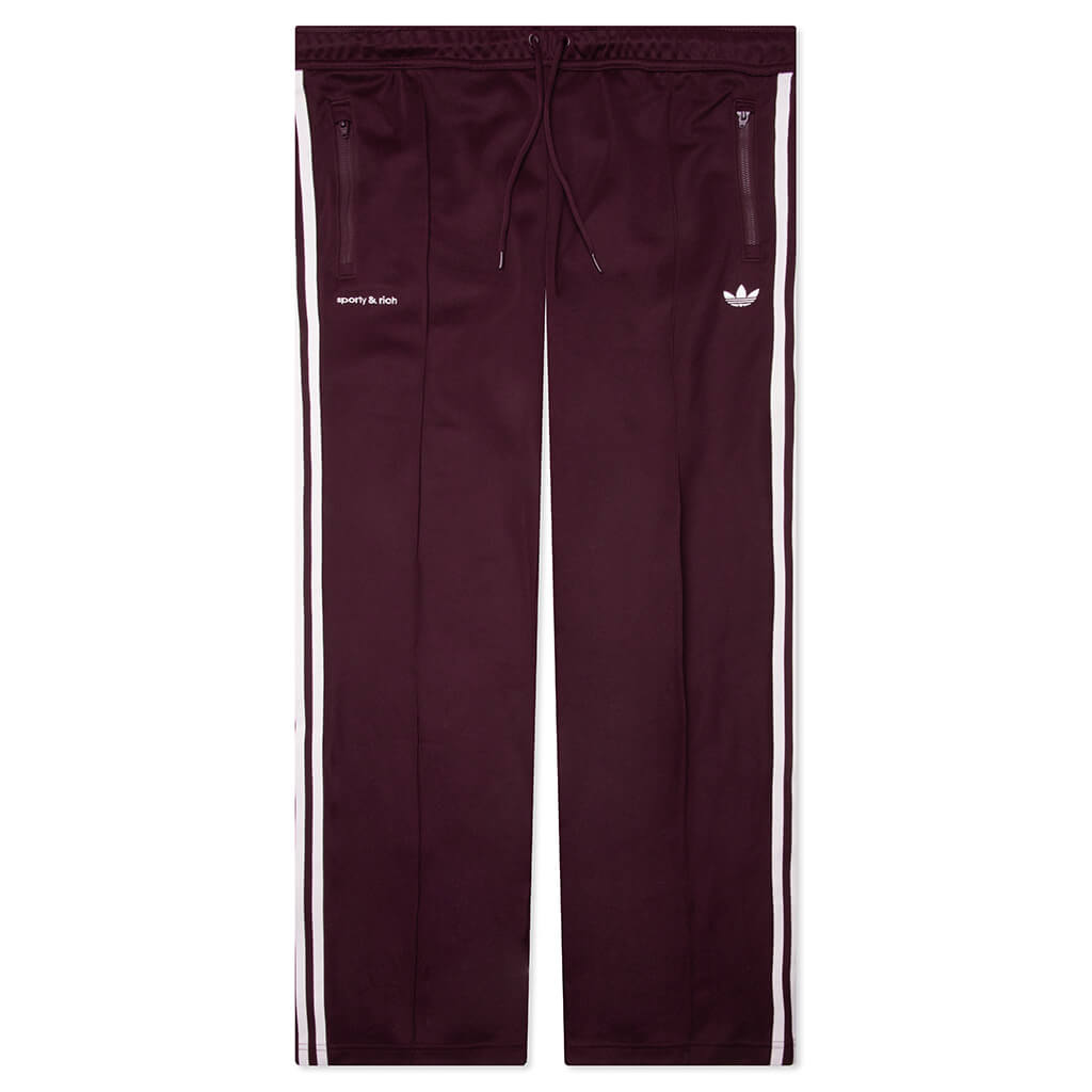 adidas Originals x Sporty & Rich Track Pant - Maroon