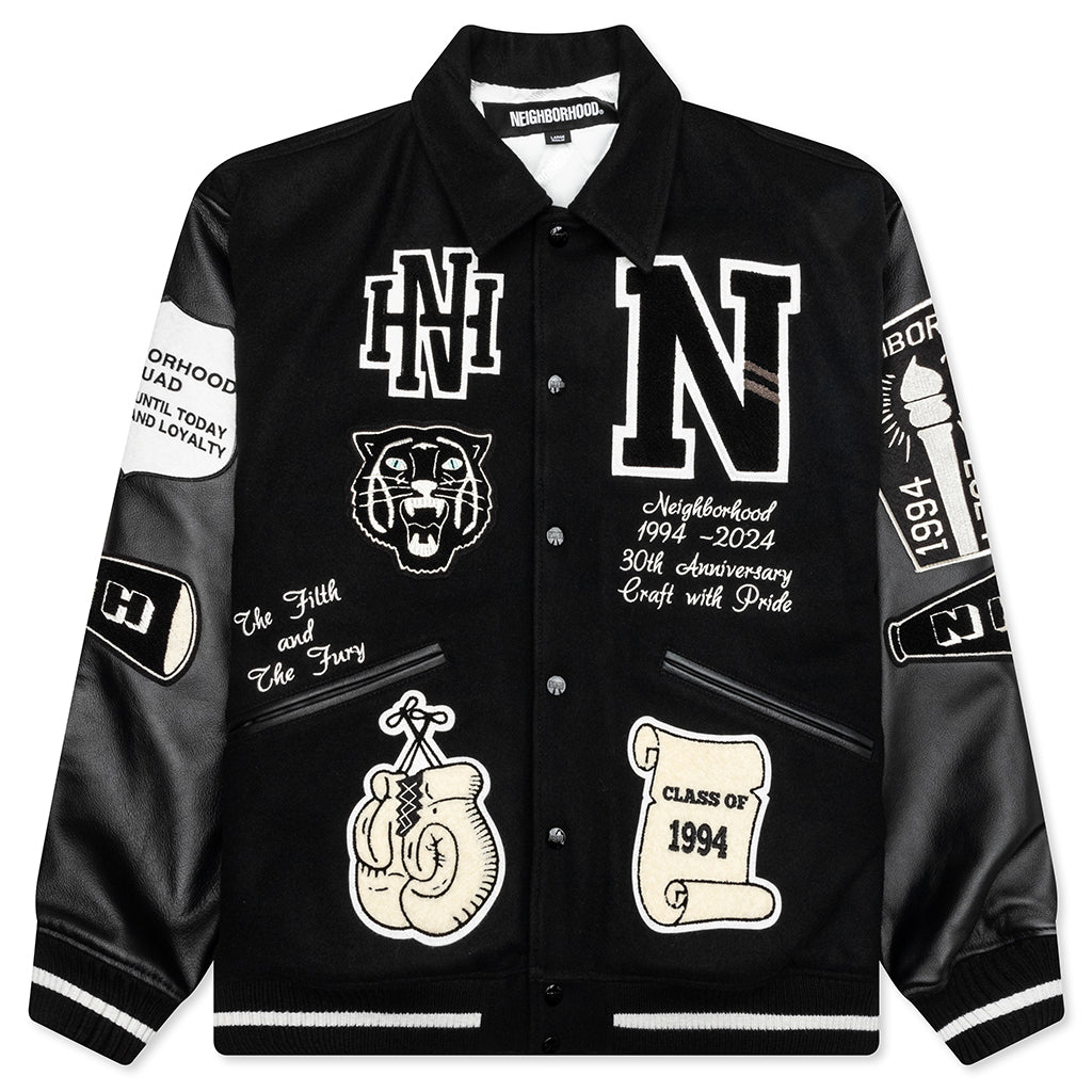 Stadium Jacket - Black/White