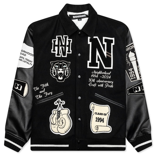 Stadium Jacket - Black/White