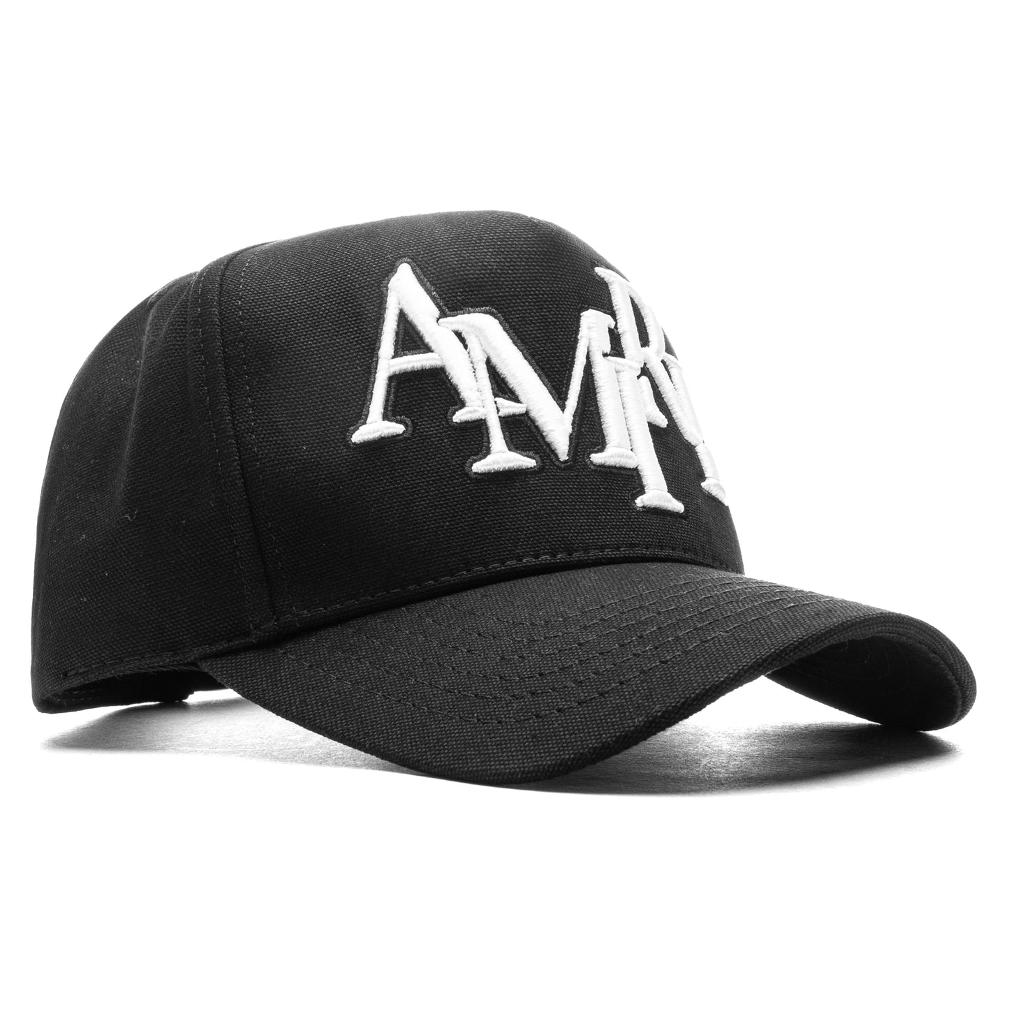 Staggered Amiri Canvas Hat - Black/White