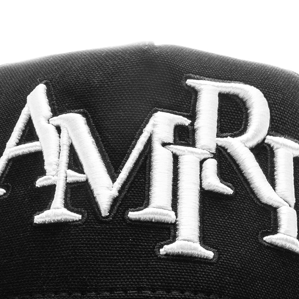 Staggered Amiri Canvas Hat - Black/White