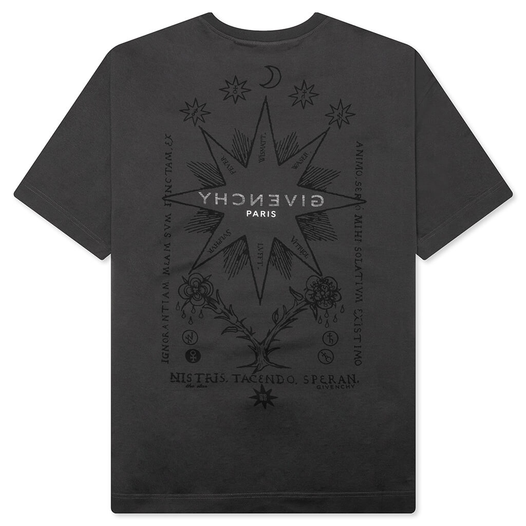 Tarot Print Reverse T-Shirt - Rosewood
