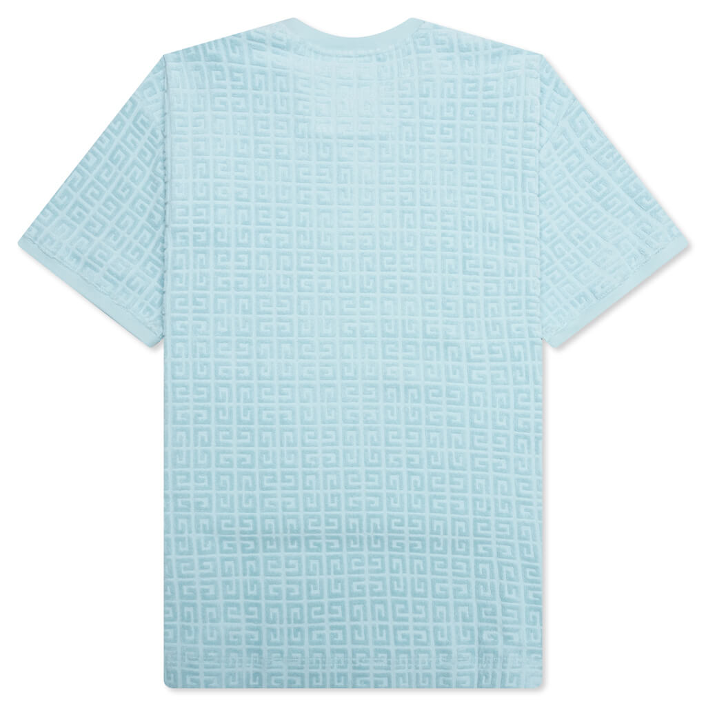 4G Cotton Towelling T-Shirt - Sky Blue