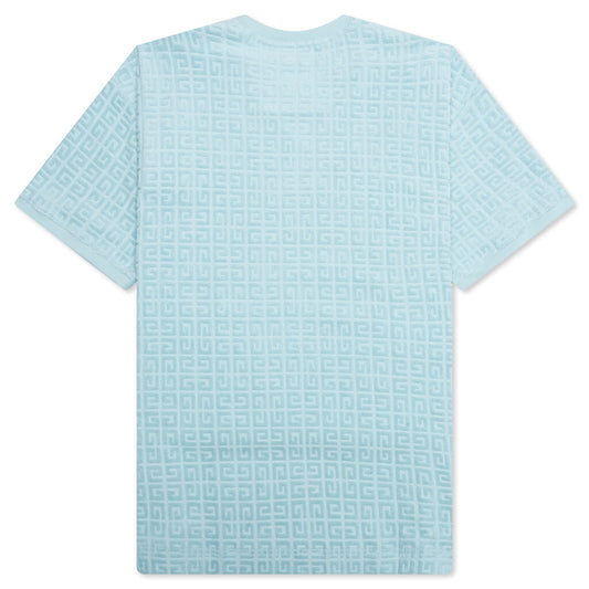 4G Cotton Towelling T-Shirt - Sky Blue
